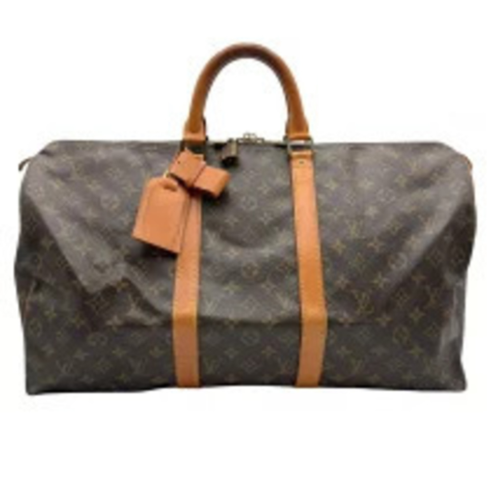 Louis Vuitton Keepall Brown Monogram Canvas Boston Bag